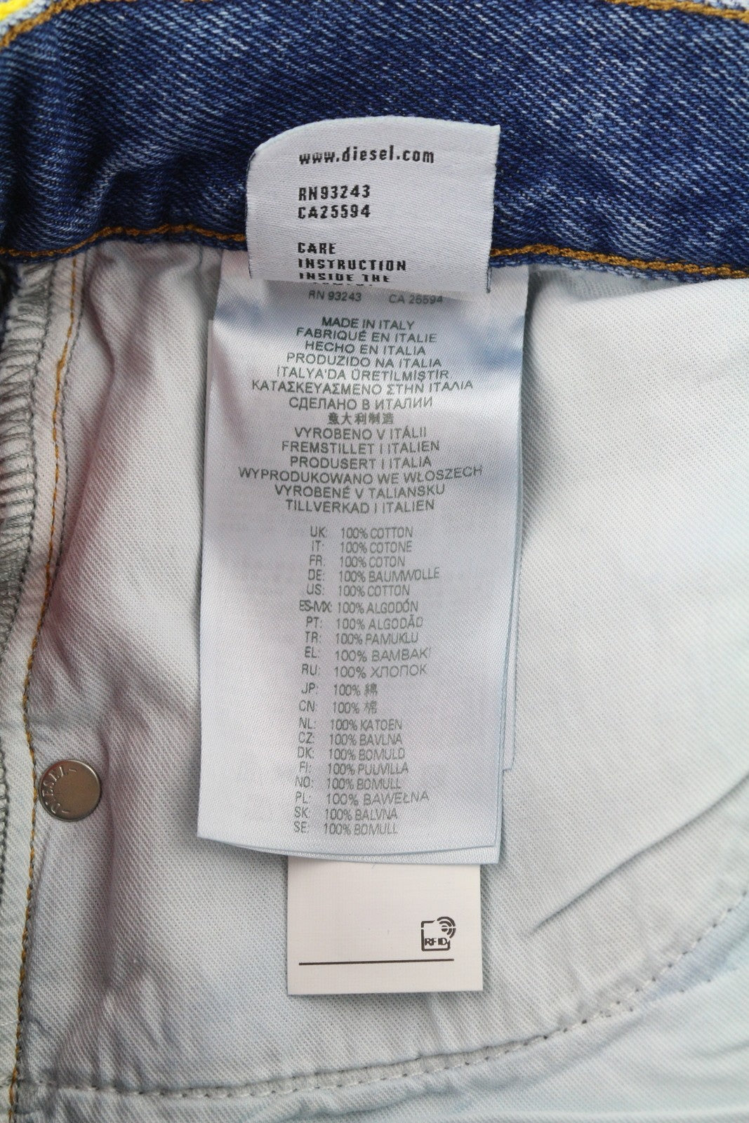 DIESEL 1994 0EIAZ moteriški džinsai W26/L32 ploni, tiesūs klešniai, aukštu juosmeniu, RRP140