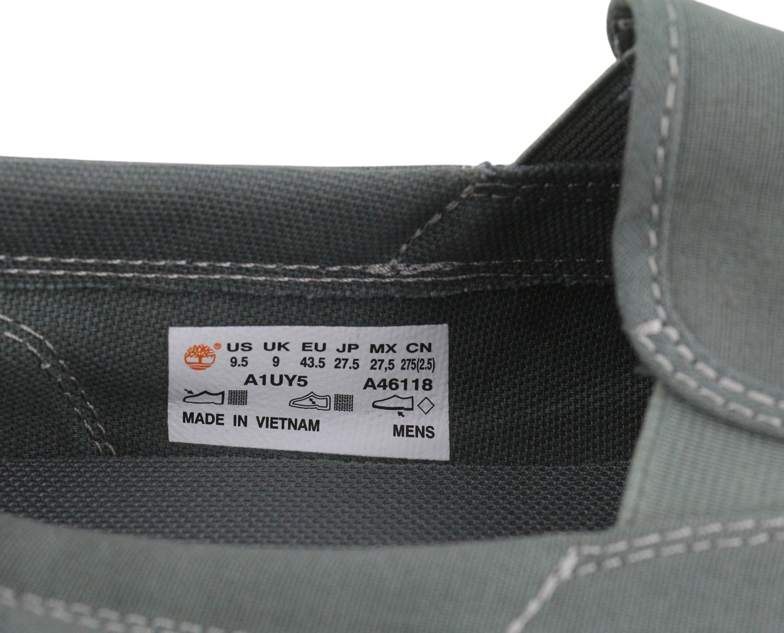 TIMBERLAND A1UY5 vyriški batai EU43/43.5 pilki įmaunami žemapadžiai migdolų noselės laisvalaikio batai 