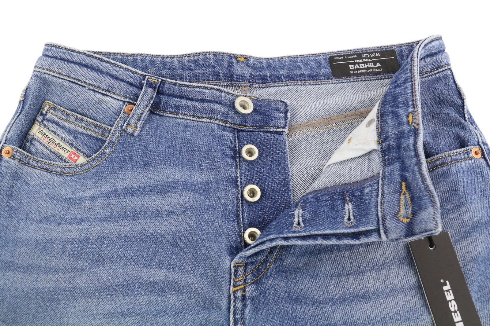 DIESEL Babhila 084PR moteriški džinsai W28/L32 Slim Regular Waist Tamprūs, RRP 150 € 