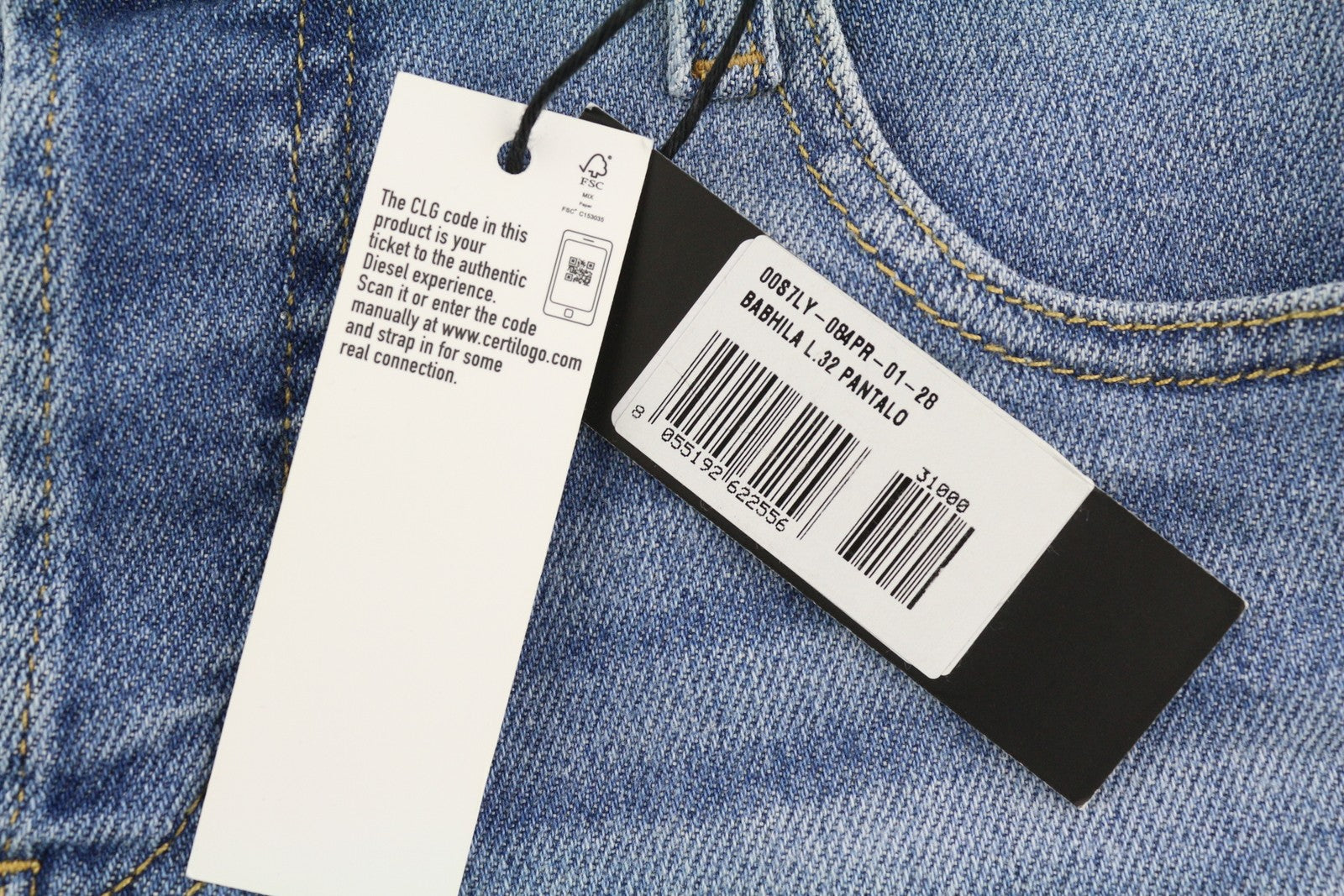 DIESEL Babhila 084PR moteriški džinsai W28/L32 Slim Regular Waist Tamprūs, RRP 150 € 