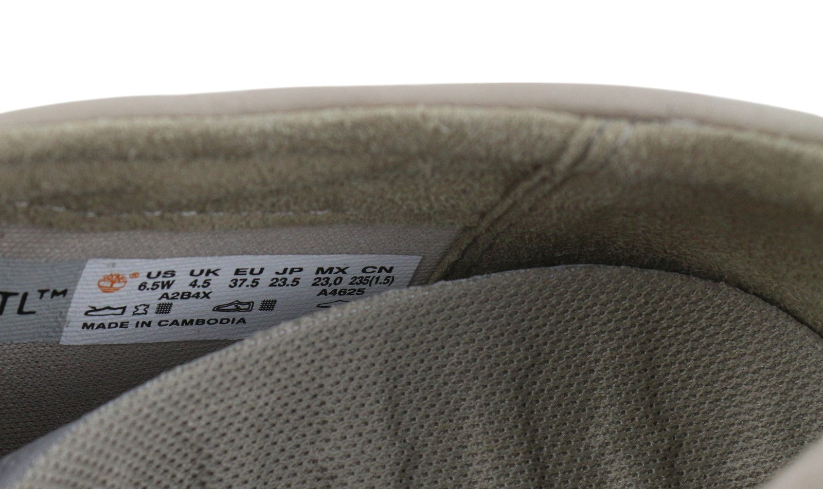 TIMBERLAND A2B4X moteriški bateliai, 37/37.5, smėlio spalvos, odiniai, žemapadžiai, laisvalaikio bateliai. 