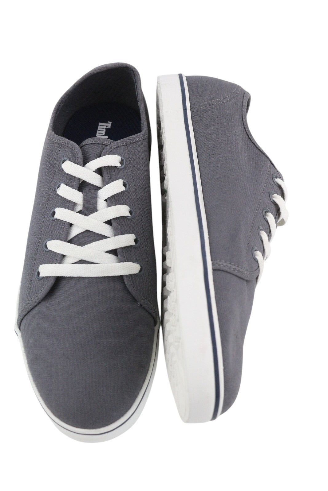 TIMBERLAND A268J vyriški sportbačiai EU43/43.5 pilki žemi bateliai su raišteliais laisvalaikio sportbačiai 