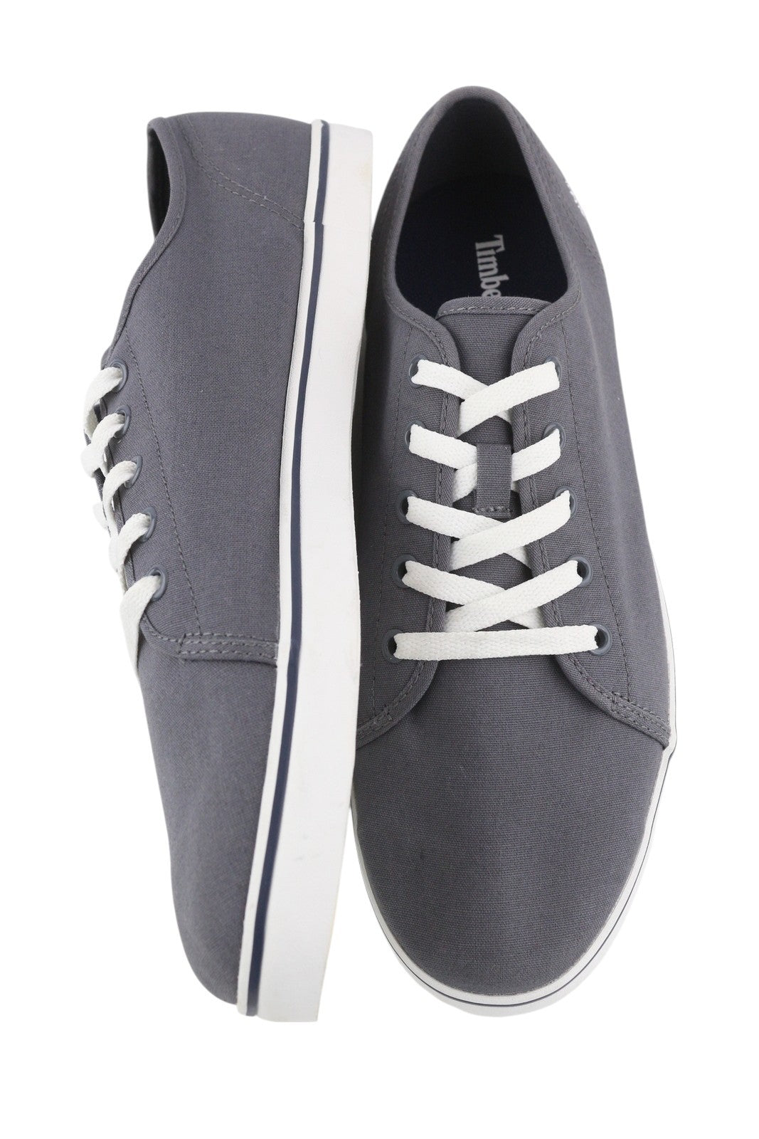 TIMBERLAND A268J vyriški sportbačiai EU43/43.5 pilki žemi bateliai su raišteliais laisvalaikio sportbačiai 