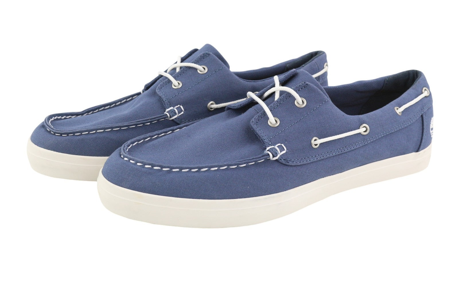 TIMBERLAND A1YEU vyriški batai EU44/44.5 mėlyni su raišteliais užsegami žemapadžiai laiviniai laisvalaikio batai 