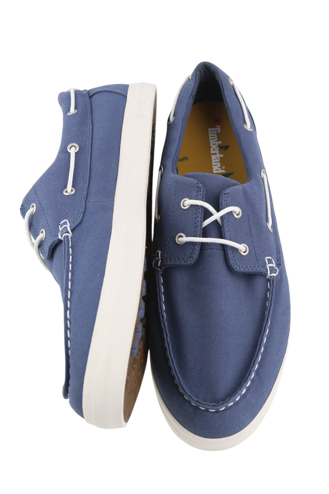 TIMBERLAND A1YEU vyriški batai EU44/44.5 mėlyni su raišteliais užsegami žemapadžiai laiviniai laisvalaikio batai 