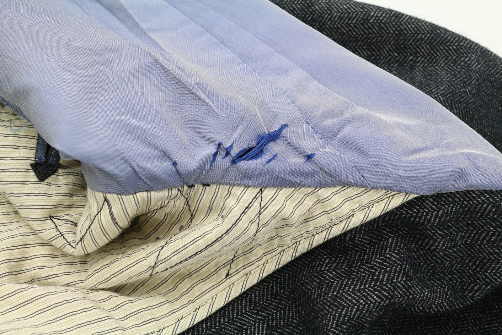 JACOB COHEN J521 vyriškas švarkas 52 tamsiai pilkas su medvilnės vilnos raštu ir be pamušalo 