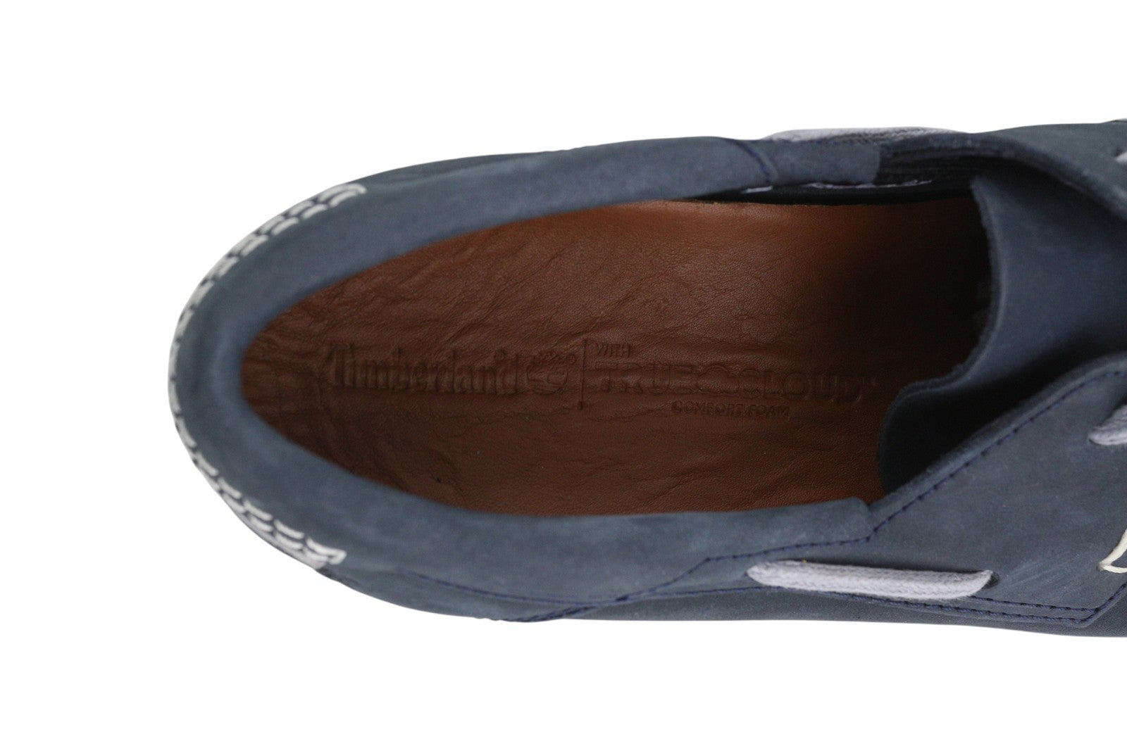 TIMBERLAND A416H vyriški batai EU41.5/42 tamsiai mėlyna odinė valties formos odinė avalynė „True Cloud Comfort“ 