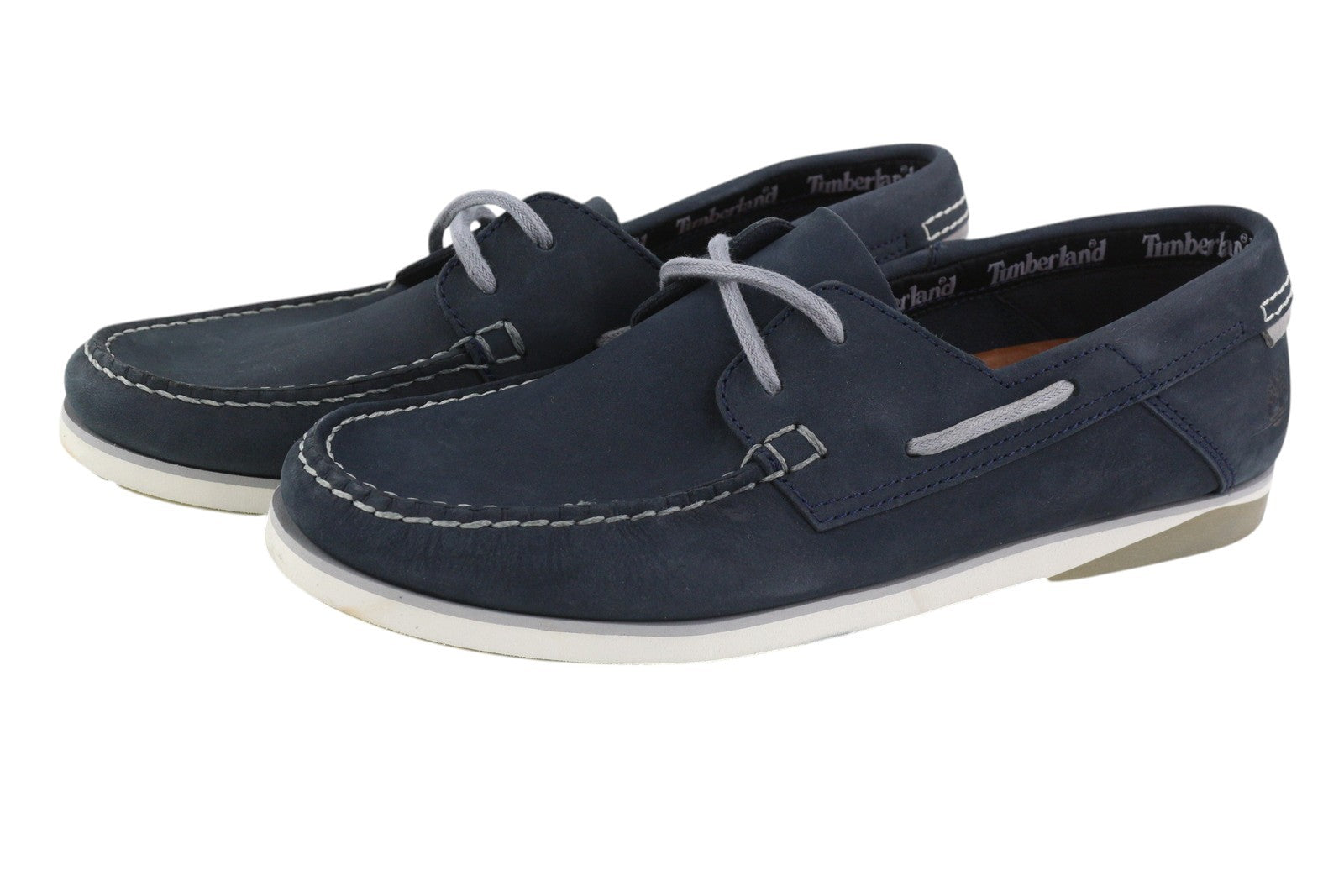 TIMBERLAND A416H vyriški batai EU41.5/42 tamsiai mėlyna odinė valties formos odinė avalynė „True Cloud Comfort“ 