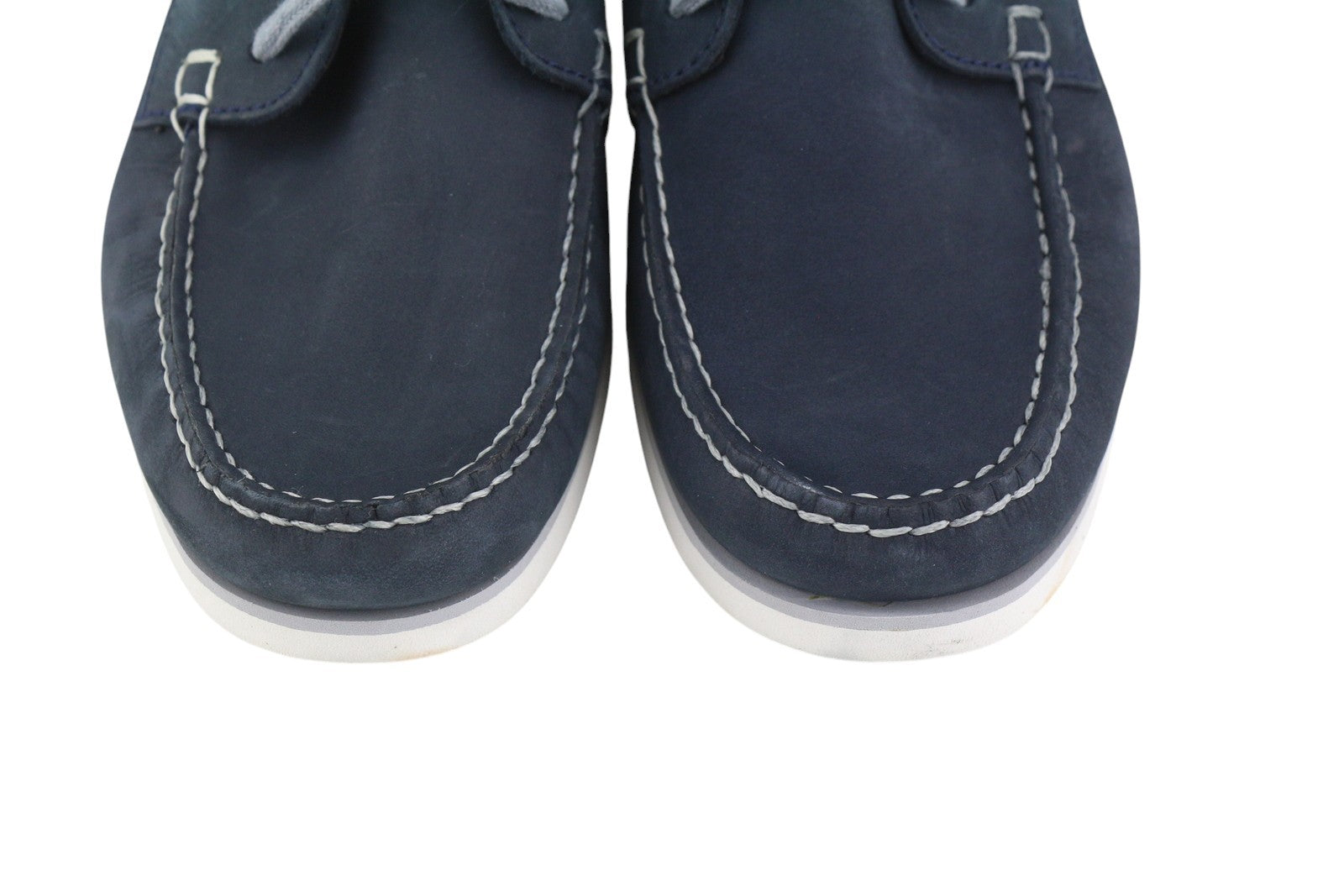 TIMBERLAND A416H vyriški batai EU41.5/42 tamsiai mėlyna odinė valties formos odinė avalynė „True Cloud Comfort“ 