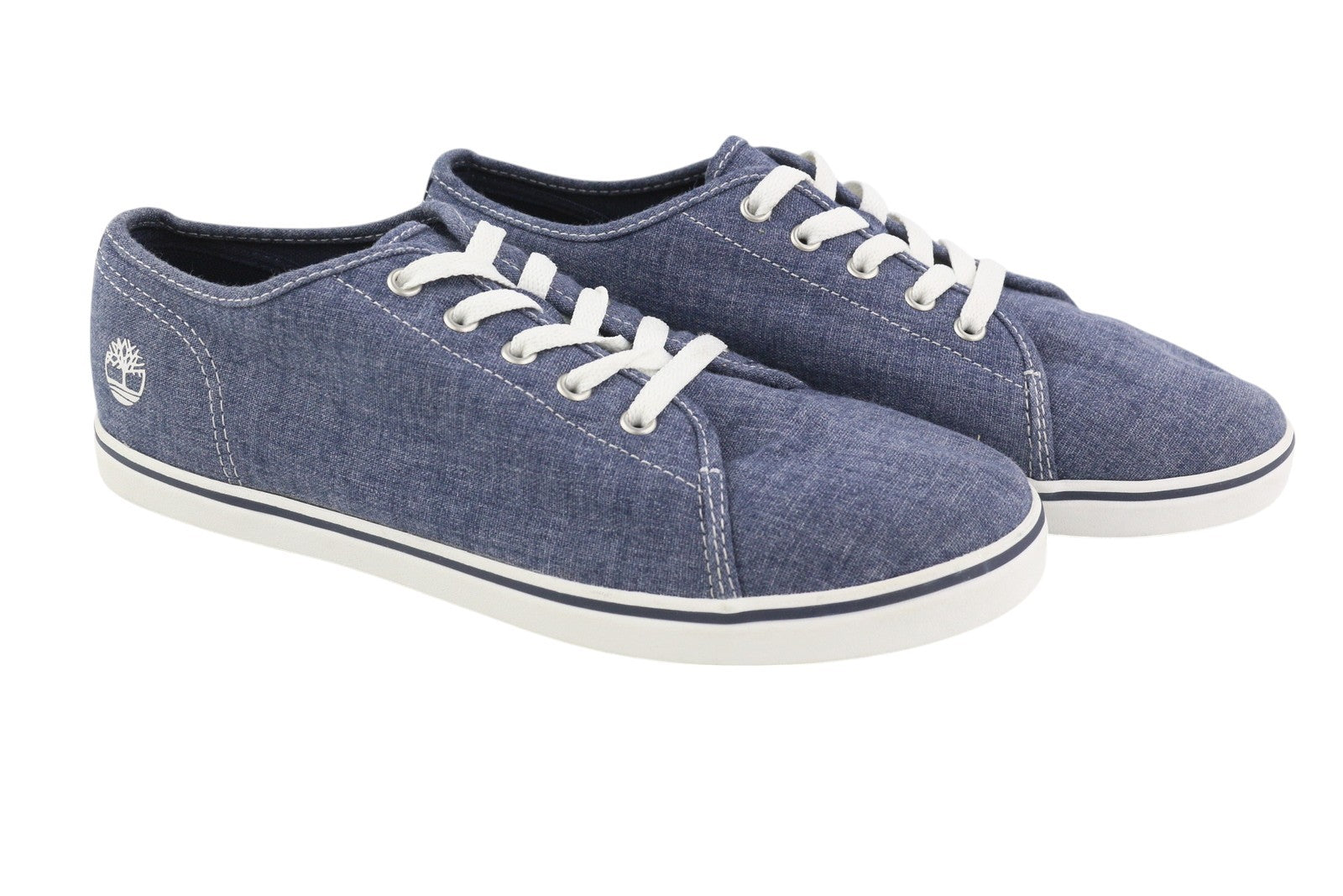 TIMBERLAND A2AFX moteriški sportbačiai, 39/39.5 dydžio, mėlyni, džinsinio audinio, žemapadžiai, suvarstomi bateliai. 