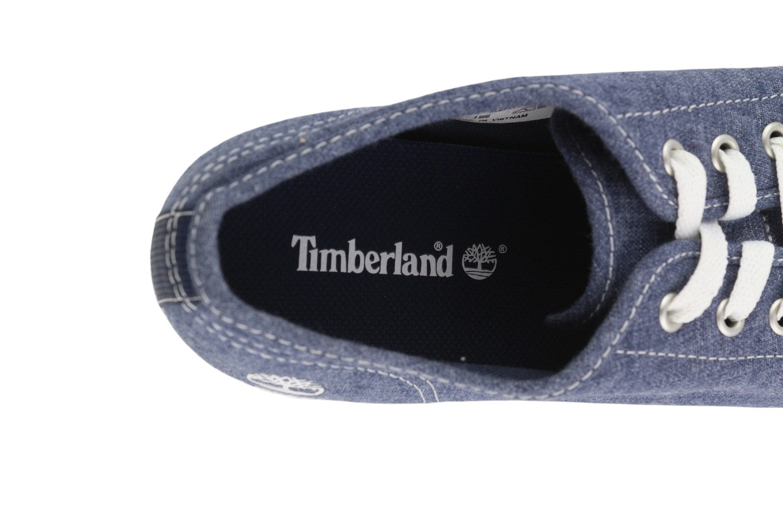 TIMBERLAND A2AFX moteriški sportbačiai, 39/39.5 dydžio, mėlyni, džinsinio audinio, žemapadžiai, suvarstomi bateliai. 