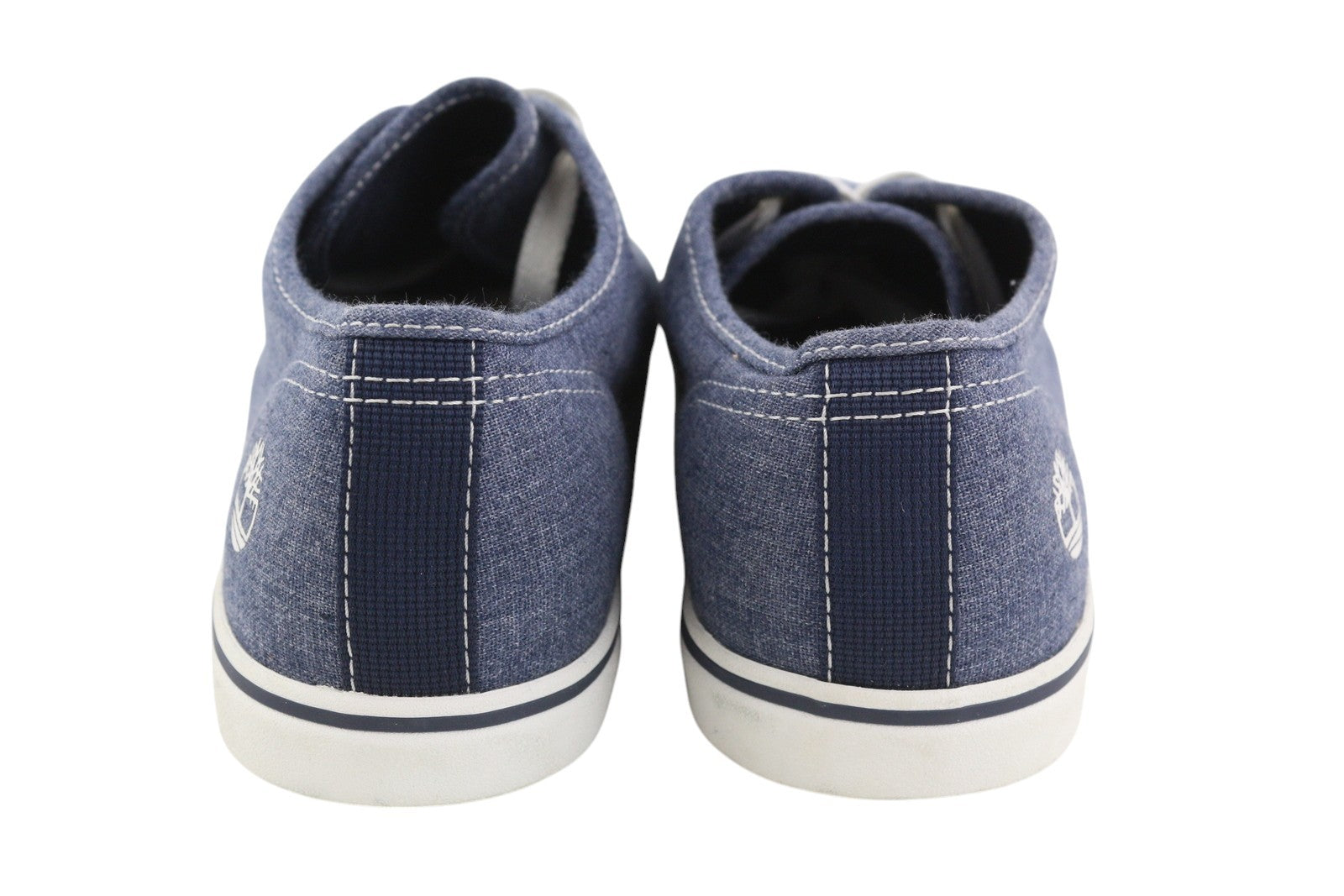 TIMBERLAND A2AFX moteriški sportbačiai, 39/39.5 dydžio, mėlyni, džinsinio audinio, žemapadžiai, suvarstomi bateliai. 