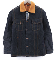 NUDIE Helmut Orange Pile vyriška striukė M Sherpa Inside Dark Blue PL 