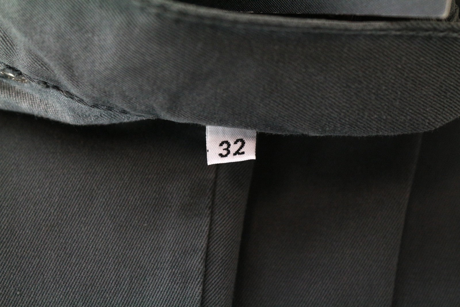 RICHMOND Men's 32 Grey Cotton 5-Pocket Flat Front Casual Pants