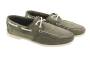 TIMBERLAND A1P1M vyriški batai EU41.5/42 pilki odiniai „Boat Ortholite“ be žymių 