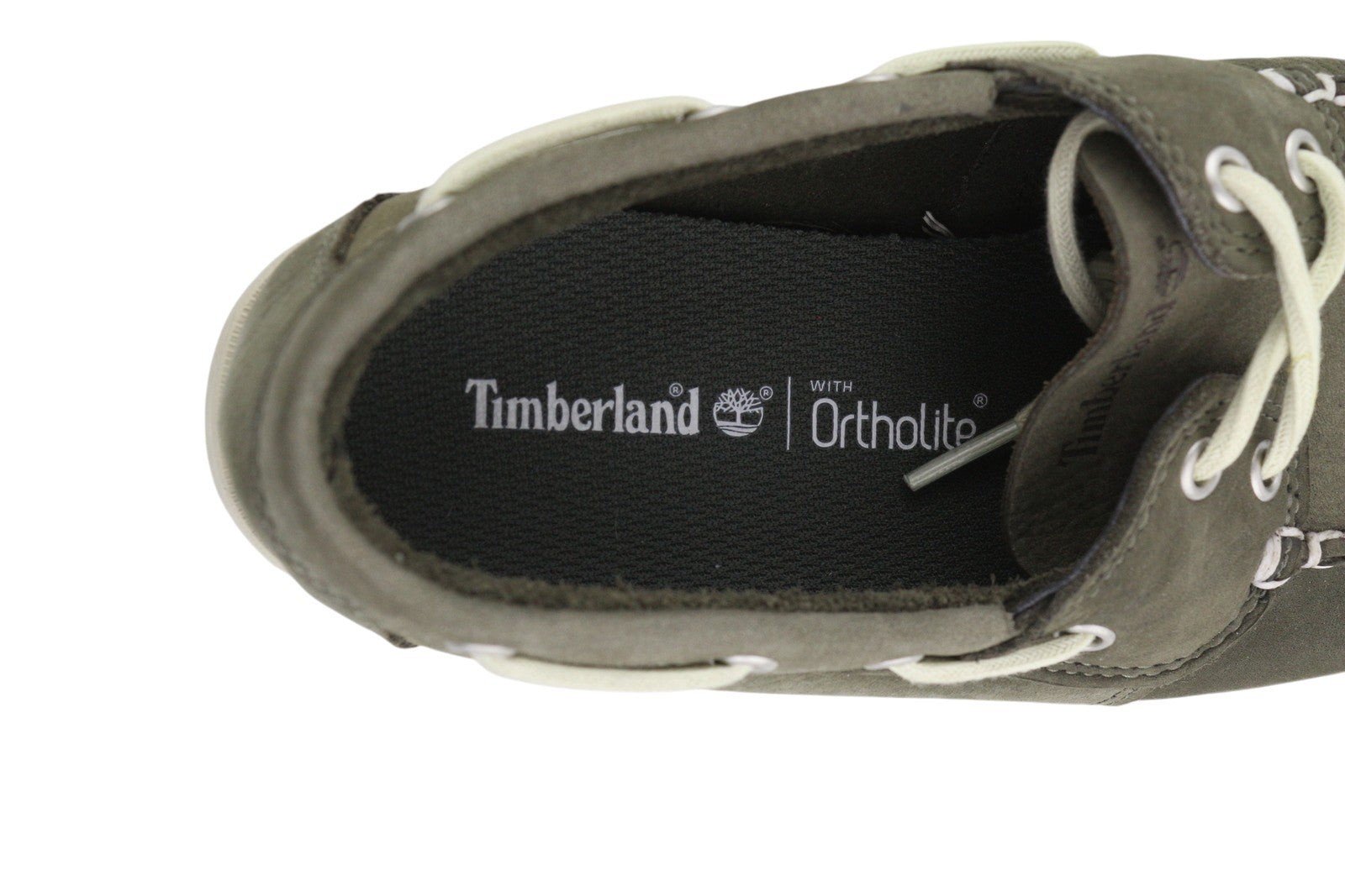 TIMBERLAND A1P1M vyriški batai EU41.5/42 pilki odiniai „Boat Ortholite“ be žymių 