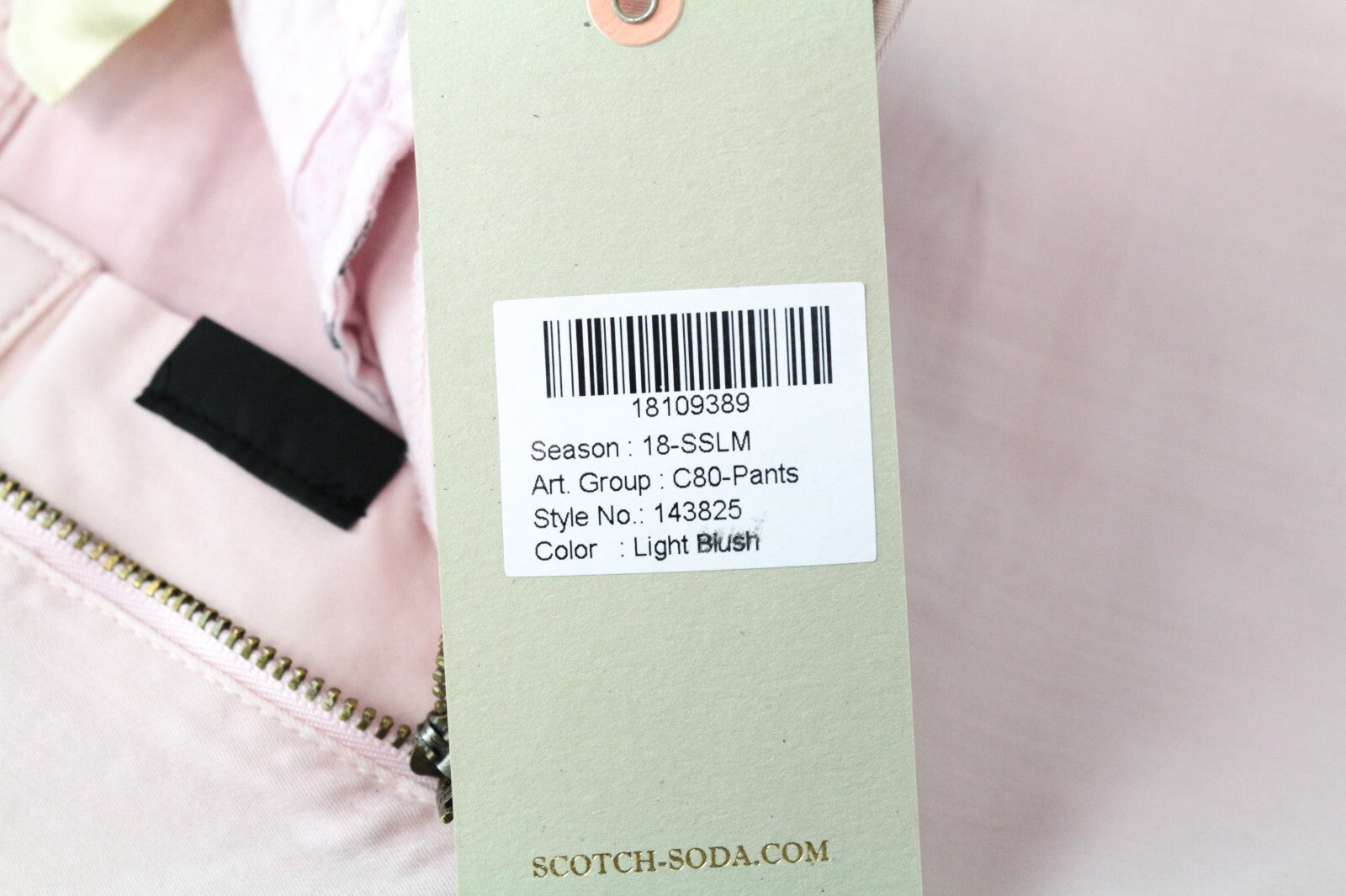 MAISON SCOTCH La Bohemienne W27/L32 moteriškos rožinės spalvos aptemptos džinsinės kelnės su užtrauktuku 