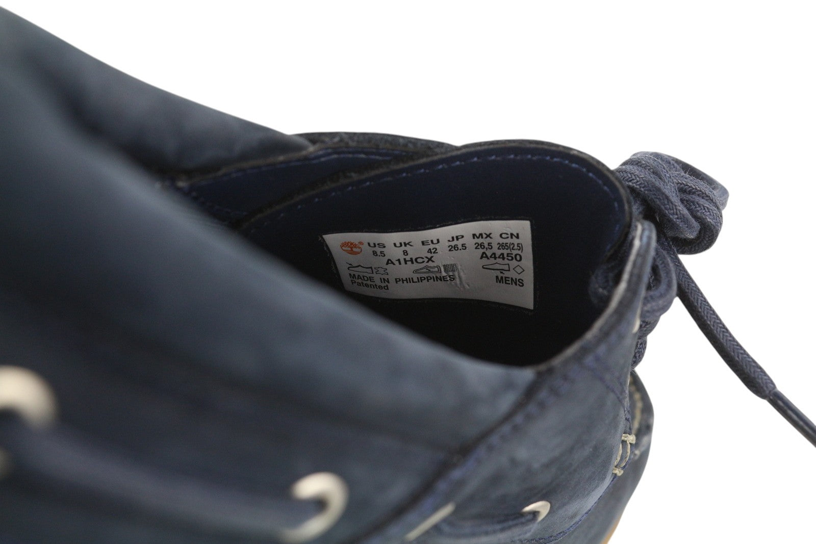 TIMBERLAND A1HCX vyriški batai EU41.5/42 mėlyna odinė valties formos „Sensorflex Comfort System“ 