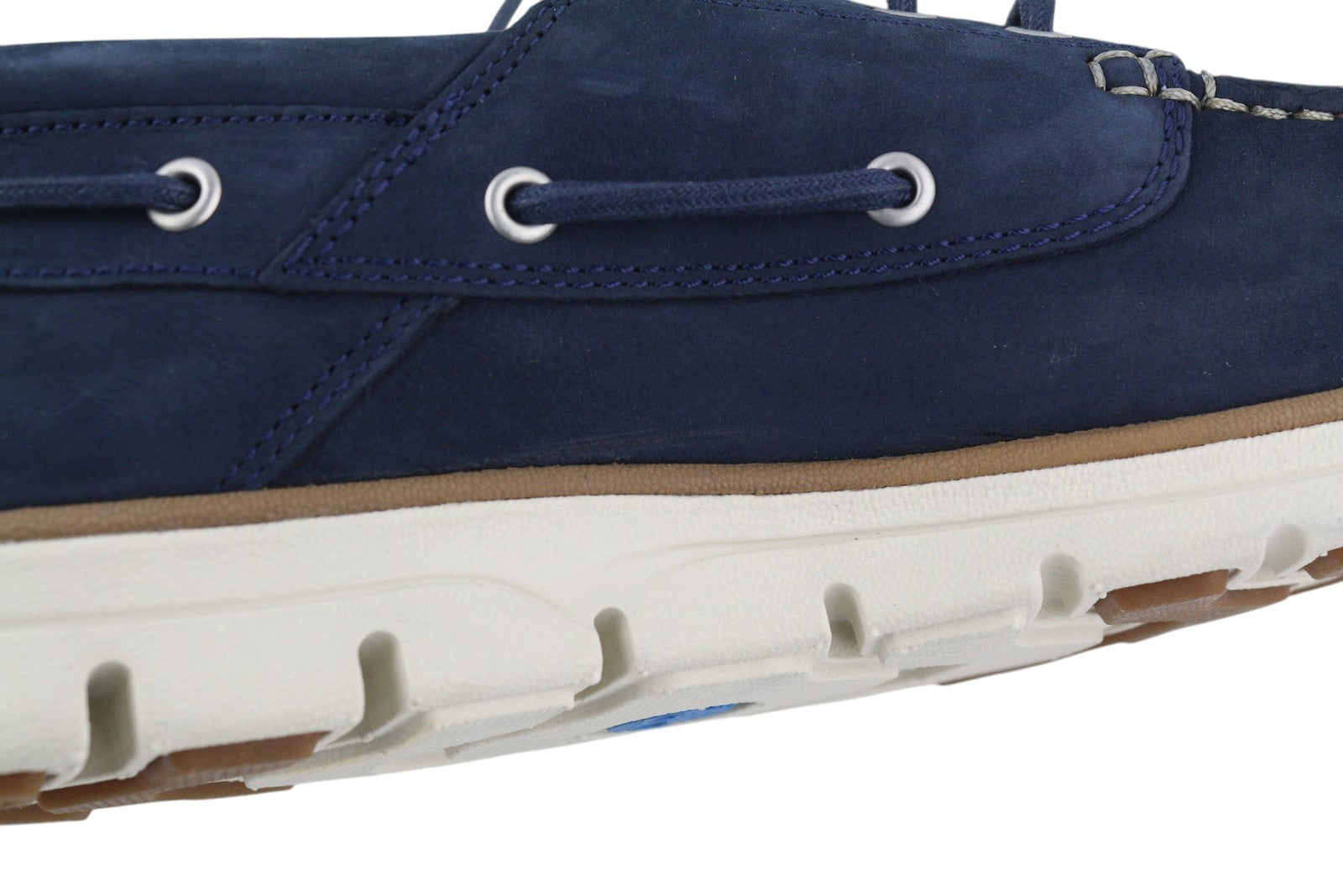 TIMBERLAND A1HCX vyriški batai EU41.5/42 mėlyna odinė valties formos „Sensorflex Comfort System“ 