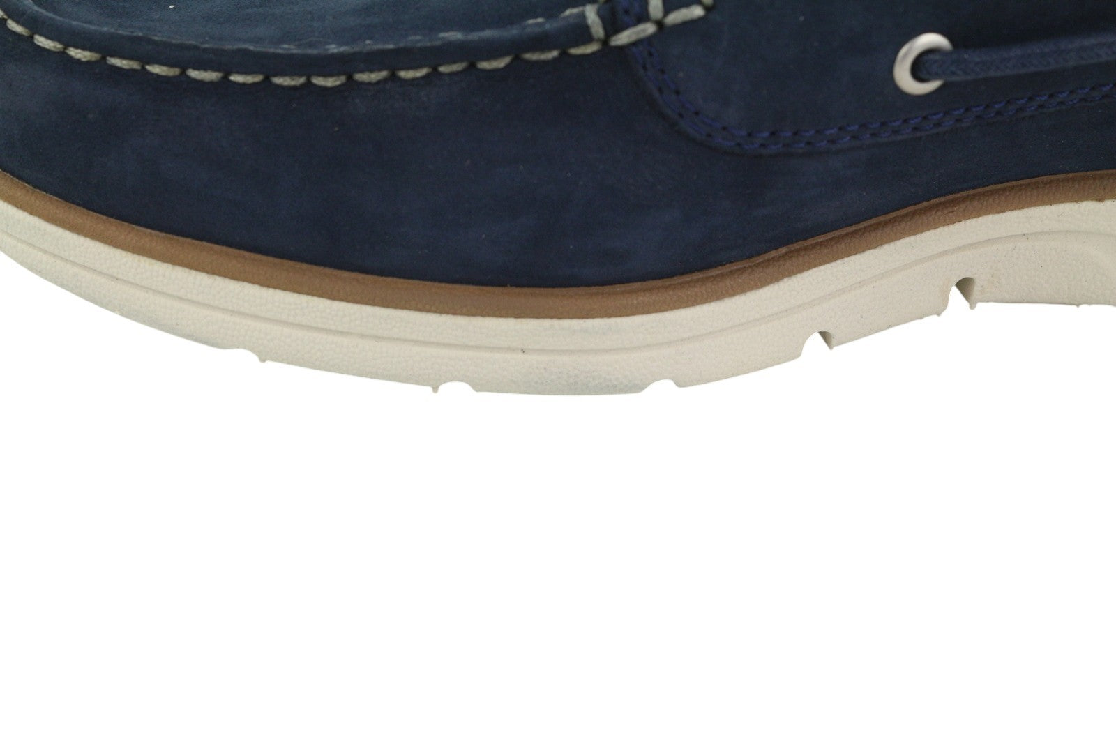 TIMBERLAND A1HCX vyriški batai EU41.5/42 mėlyna odinė valties formos „Sensorflex Comfort System“ 