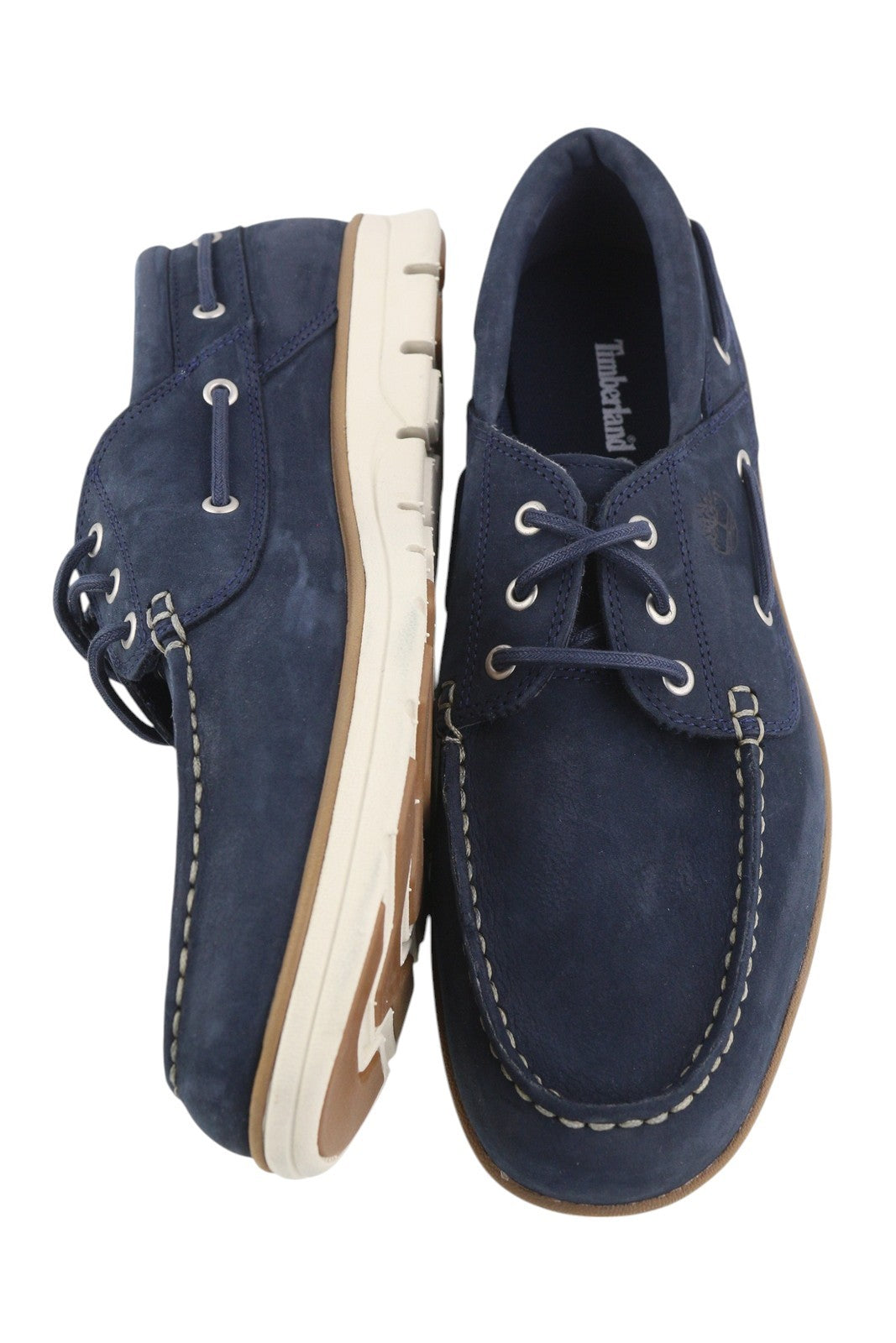 TIMBERLAND A1HCX vyriški batai EU41.5/42 mėlyna odinė valties formos „Sensorflex Comfort System“ 