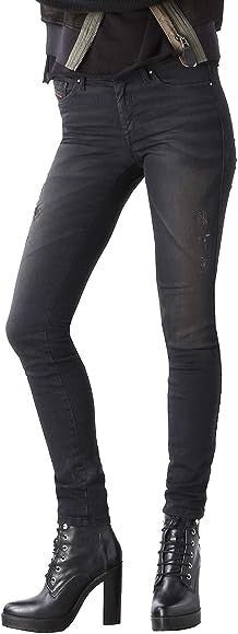 DIESEL Doris-NE 0669Q W30 mėlyni Jogg Slim Fit medvilniniai tamprūs džinsai 