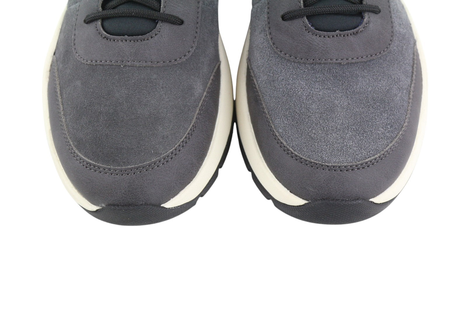 TIMBERLAND A2CA3 vyriški sportbačiai EU43/43.5 pilki odiniai žemapadžiai sportbačiai su raišteliais 