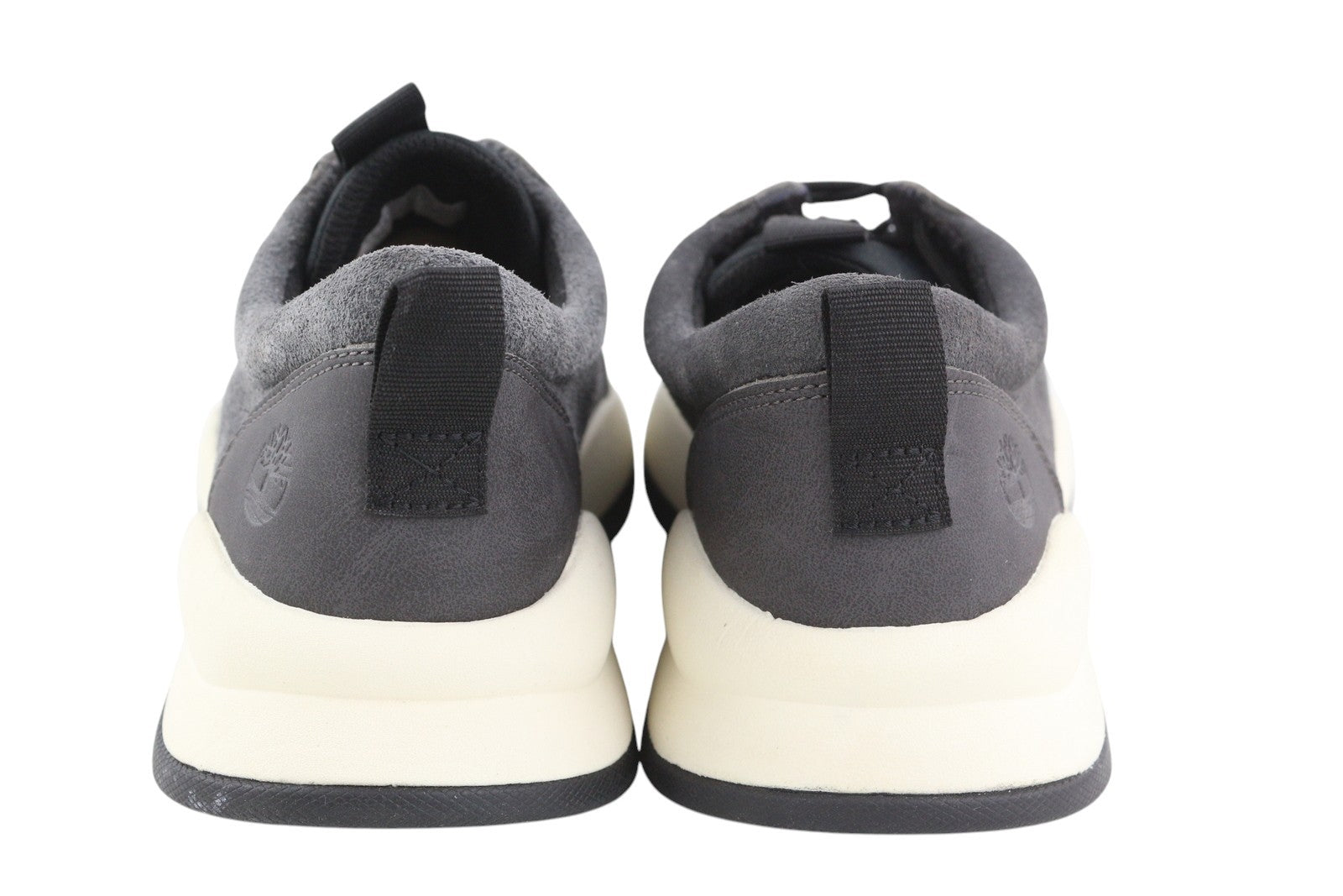 TIMBERLAND A2CA3 vyriški sportbačiai EU43/43.5 pilki odiniai žemapadžiai sportbačiai su raišteliais 