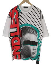 DIESEL BLACK GOLD Taster Endless LF vyriški marškinėliai L, balti, trumpomis rankovėmis