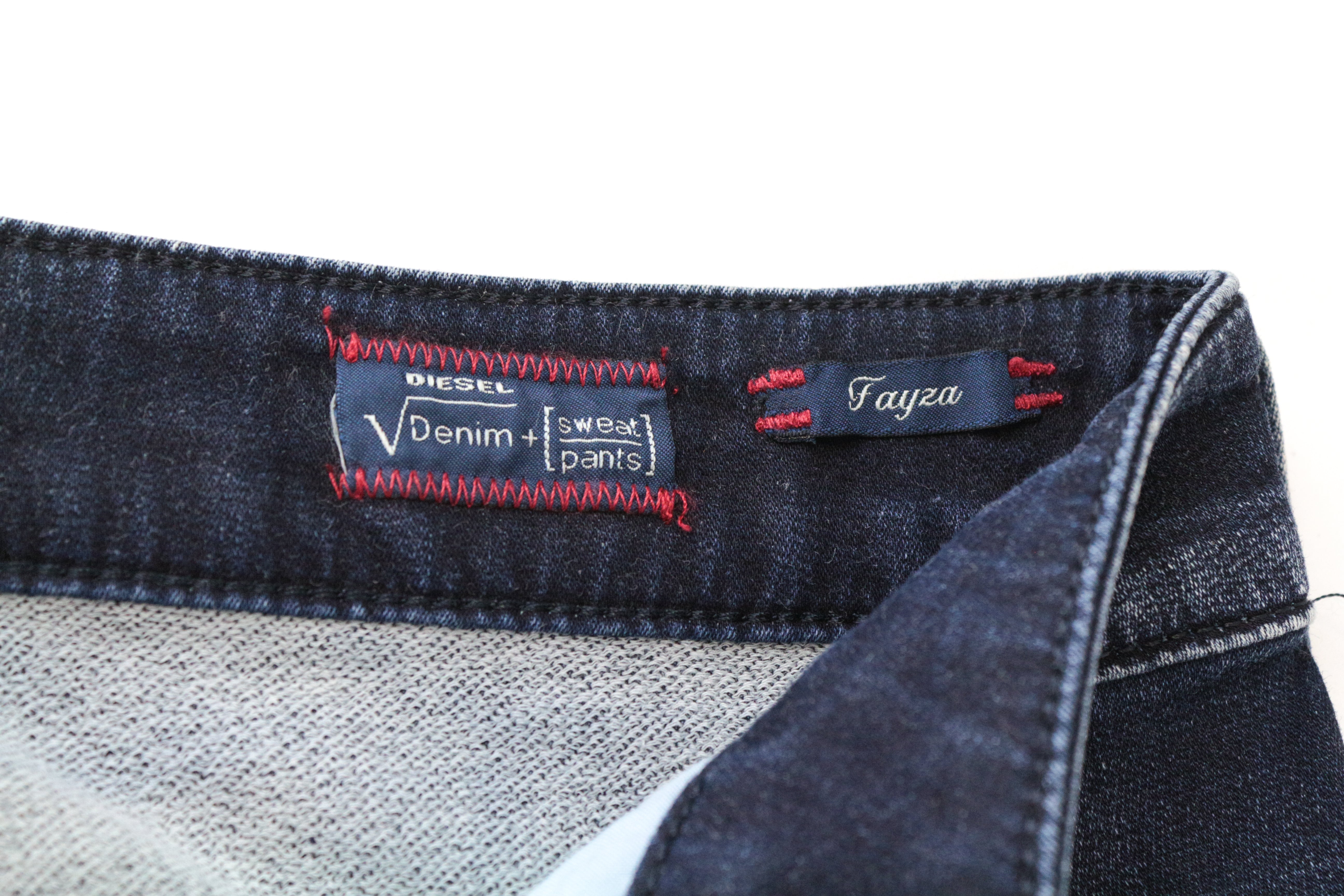 DIESEL Fayza-NE 0667A W25 Boyfriend Fit moteriški skalbti jogg džinsai 