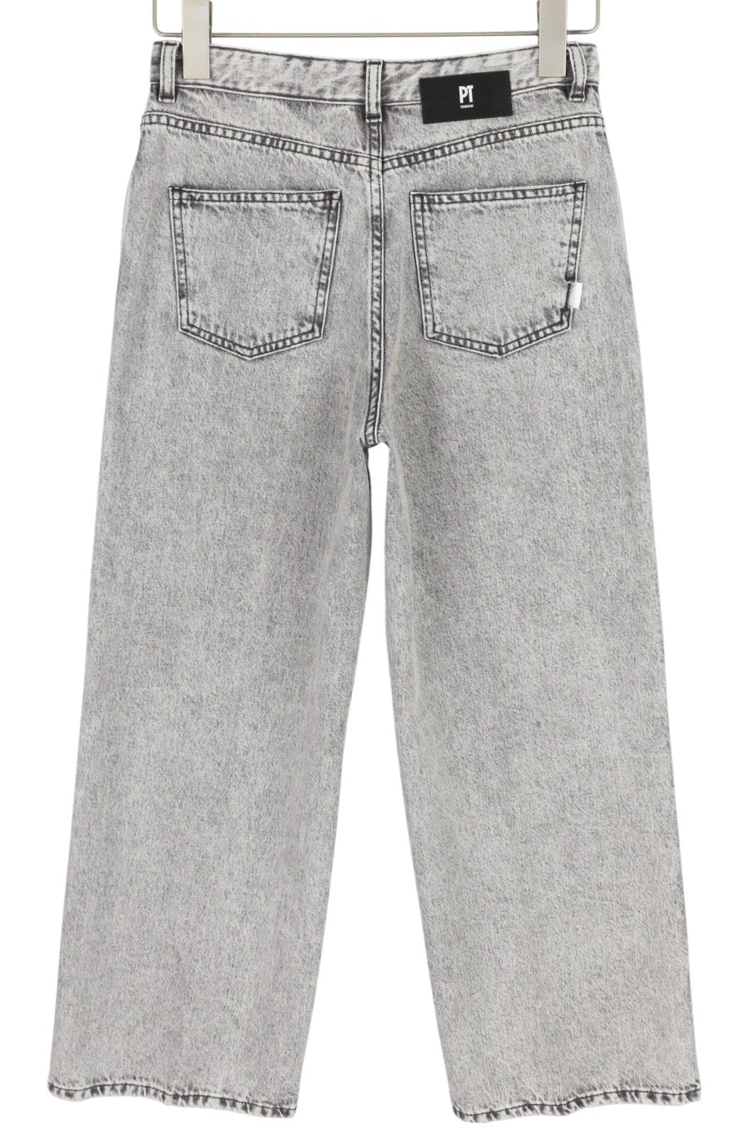 PT TORINO Tracy moteriški džinsai W28 pilki, skalbti tiesūs iki kulkšnių 