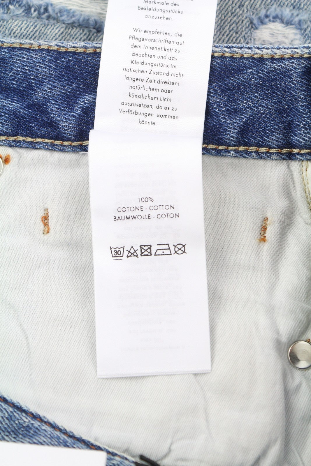 PT TORINO Tina moteriški džinsai W29 mėlyni su plėšytais dryžiais, iki kulkšnių, rekomenduojama kaina – 315 € 