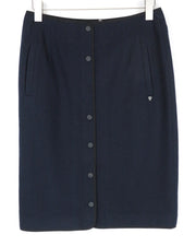 SCOTCH & SODA Women's W31 Navy Skirt Below Knee Zip Pocketed Style