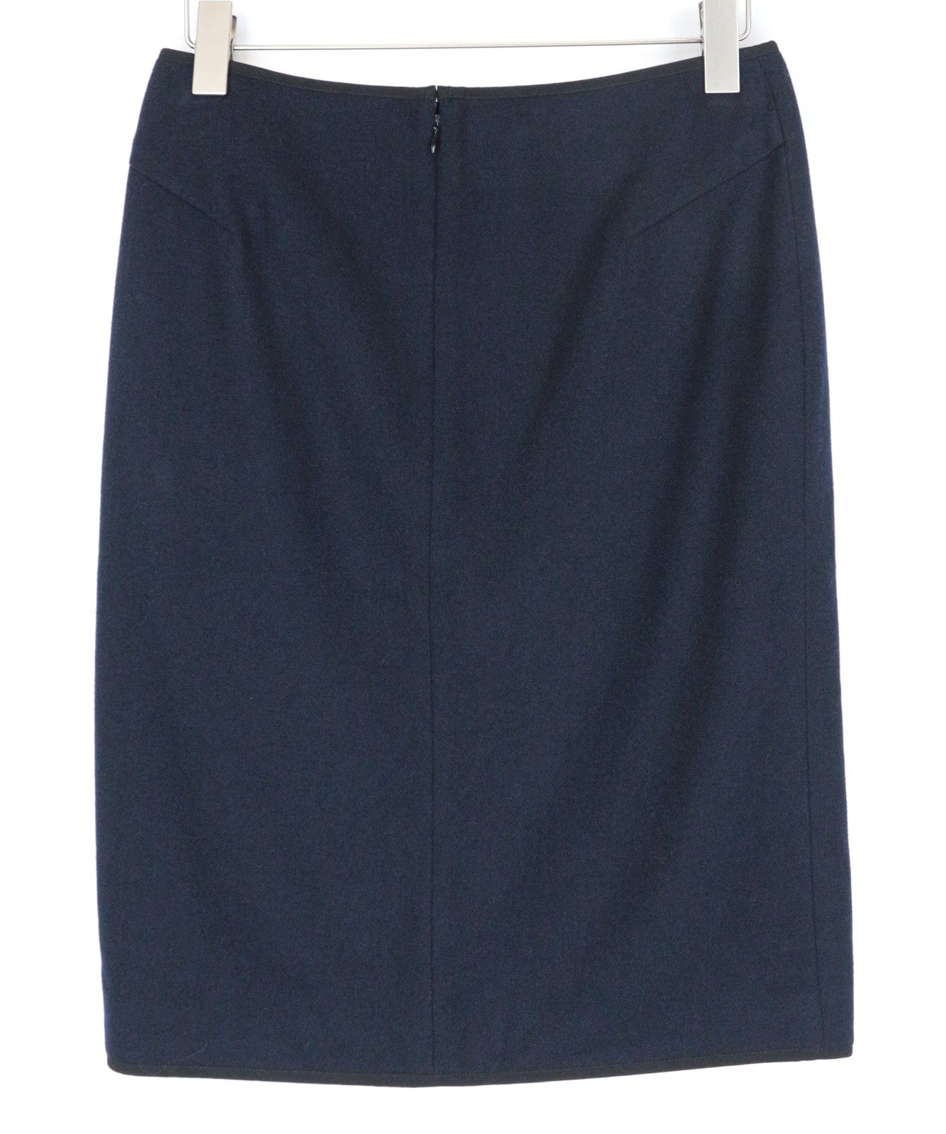 SCOTCH & SODA Women's W31 Navy Skirt Below Knee Zip Pocketed Style