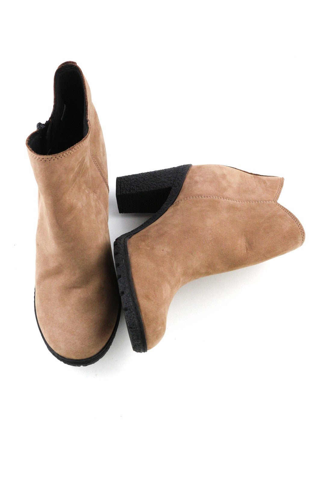 TIMBERLAND A2JJK-A6034 moteriški batai EU38/39 rudi odiniai užtrauktuku aukštakulniai 