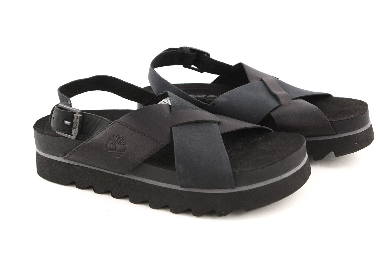 TIMBERLAND A23FE Santa Monica moteriškos juodos odinės basutės, 37/38 EU 