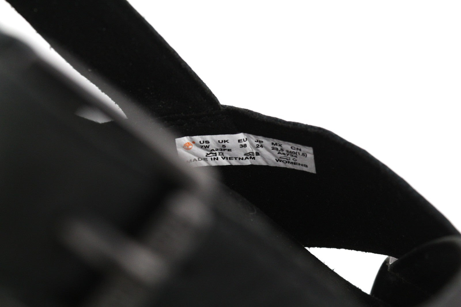 TIMBERLAND A23FE Santa Monica moteriškos juodos odinės basutės, 37/38 EU 