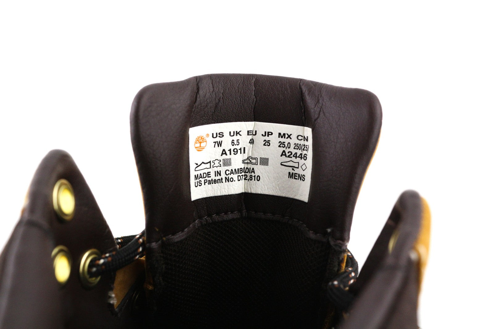 TIMBERLAND A191l-A2446 vyriški batai EU40/41 rudi, aukšti, suvarstyti odiniai 