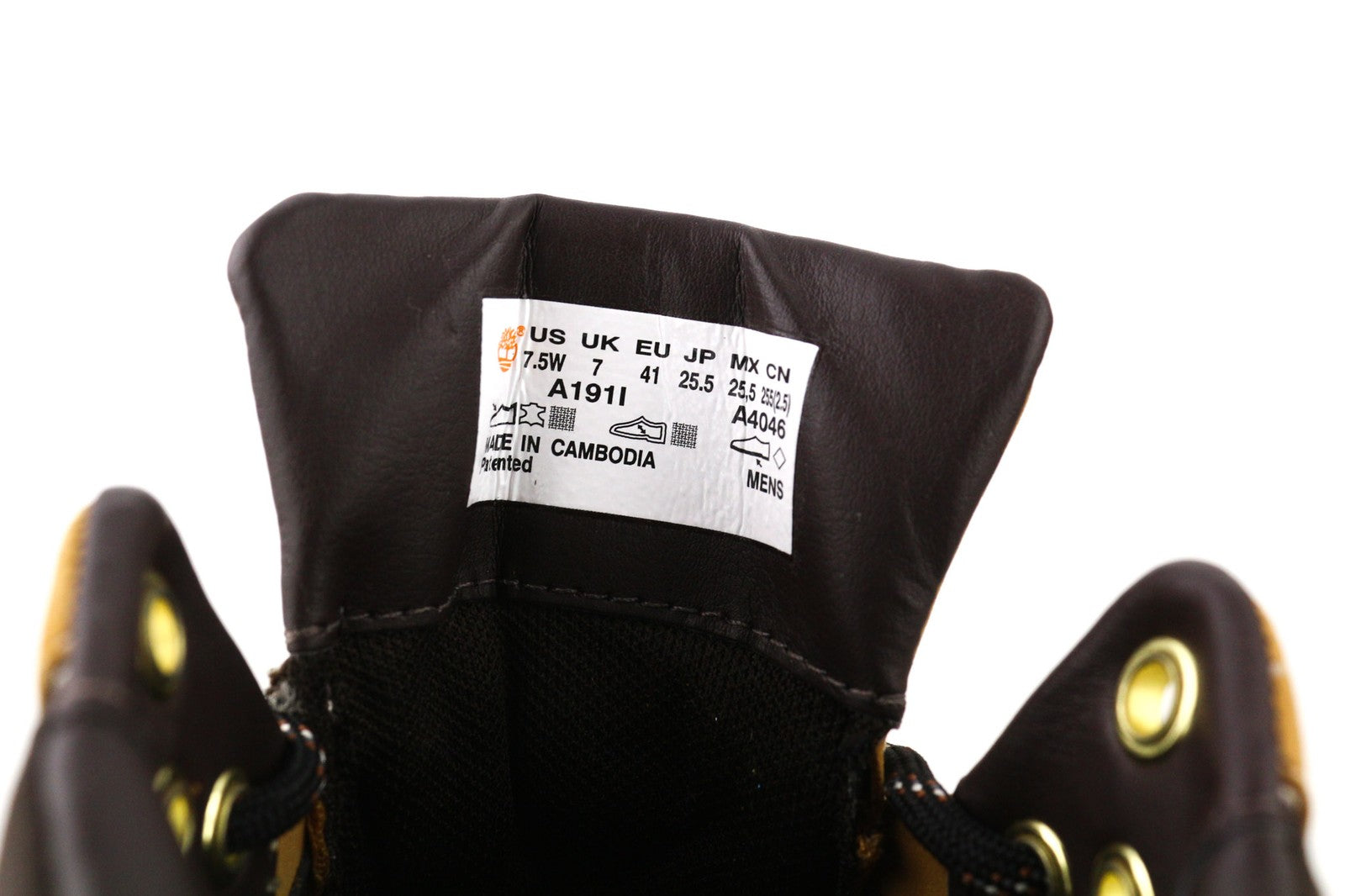 TIMBERLAND A191l-A2446 vyriški batai EU40/41 rudi, aukšti, suvarstyti odiniai 