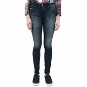 DIESEL Doris-NE 0601L W27 moteriškos plonos mėlynos medvilninės jogg džinsinės kelnės 