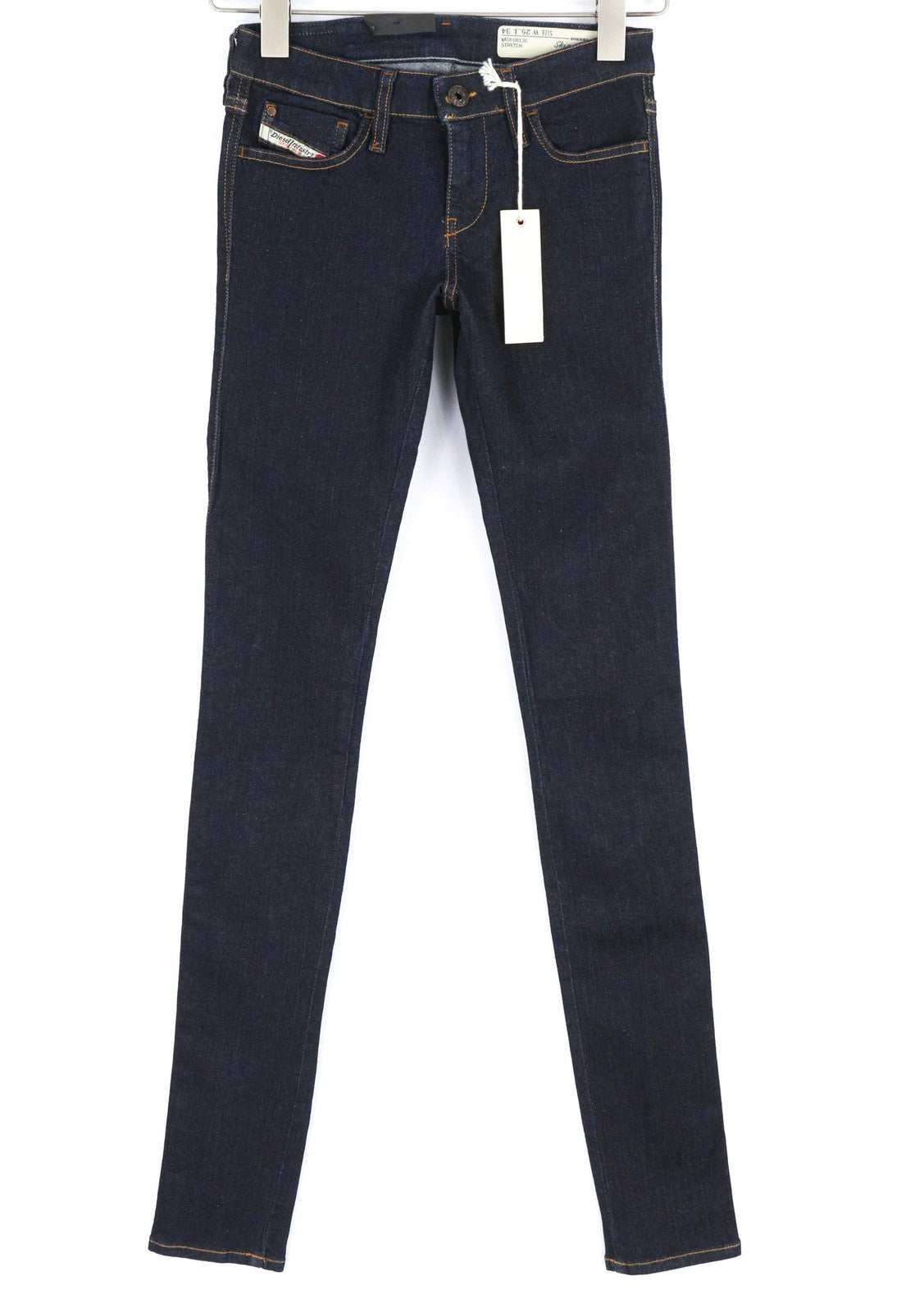 DIESEL Skinzee-Low 0813C Womens Jeans W25/L34 Super Slim Skinny Waist Stretch