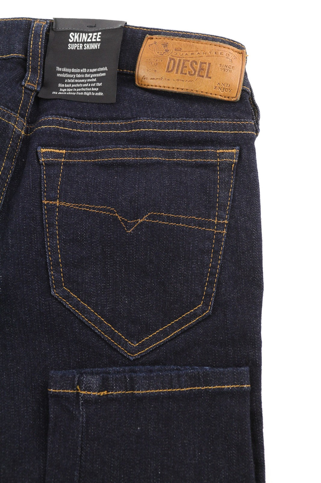 DIESEL Skinzee-Low 0813C Womens Jeans W25/L34 Super Slim Skinny Waist Stretch