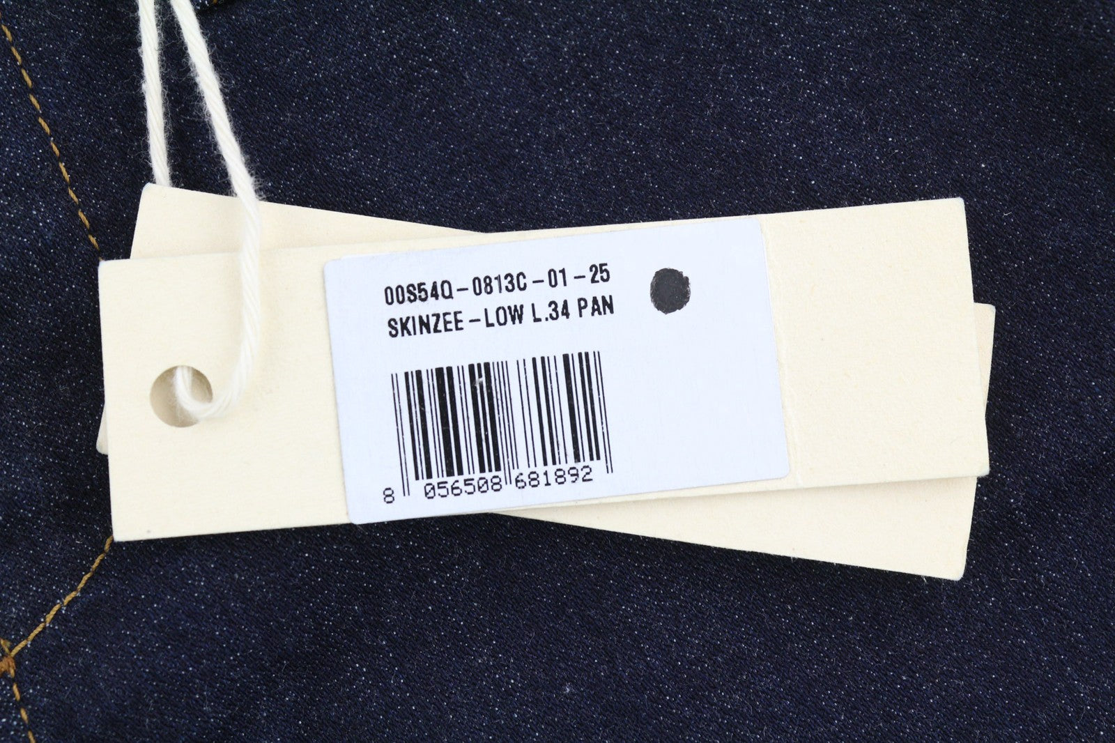 DIESEL Skinzee-Low 0813C Womens Jeans W25/L34 Super Slim Skinny Waist Stretch