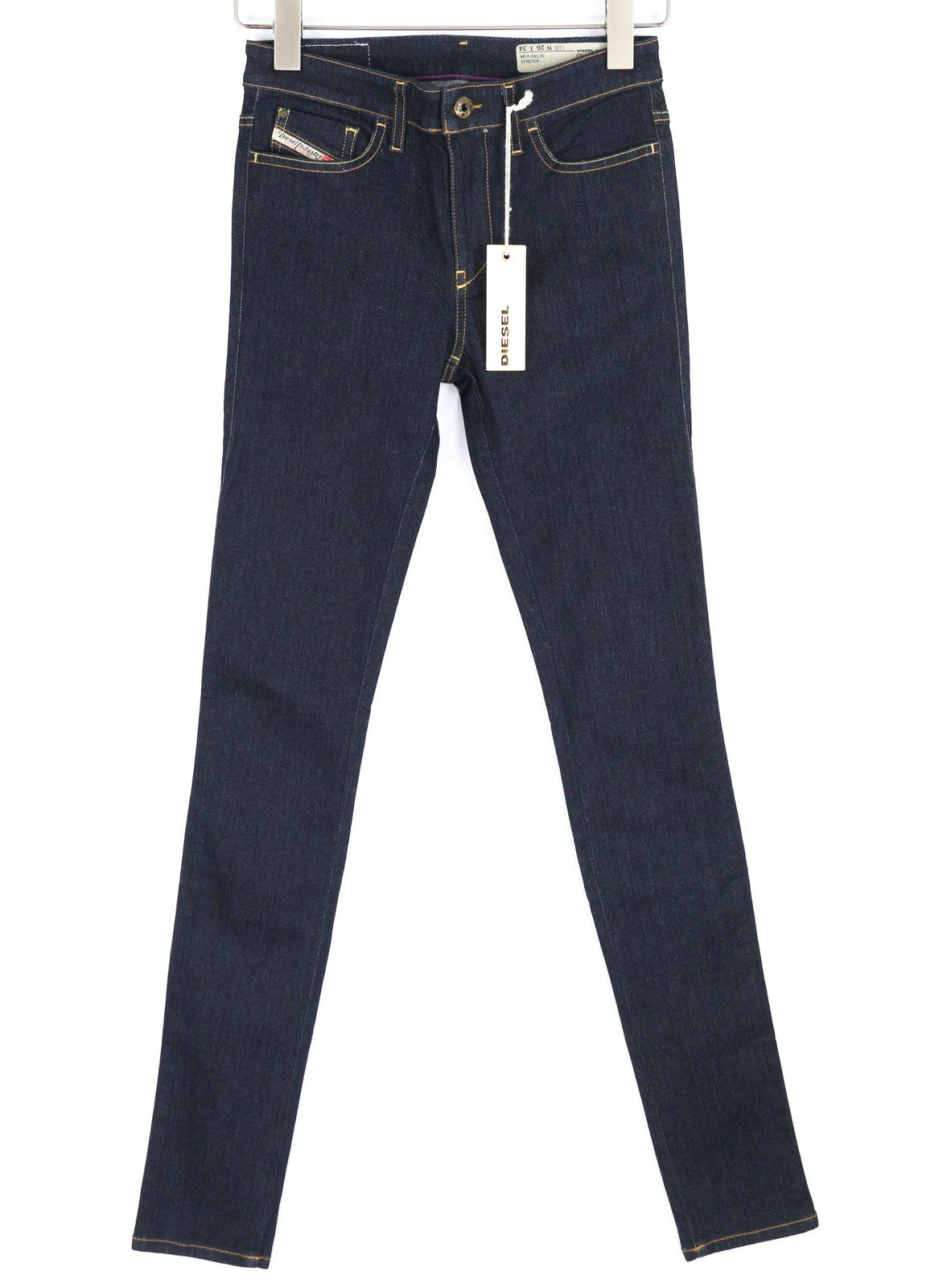 DIESEL Skinzee 0813C moteriški džinsai W26/L34 Super Slim Skinny Regular Stretch 