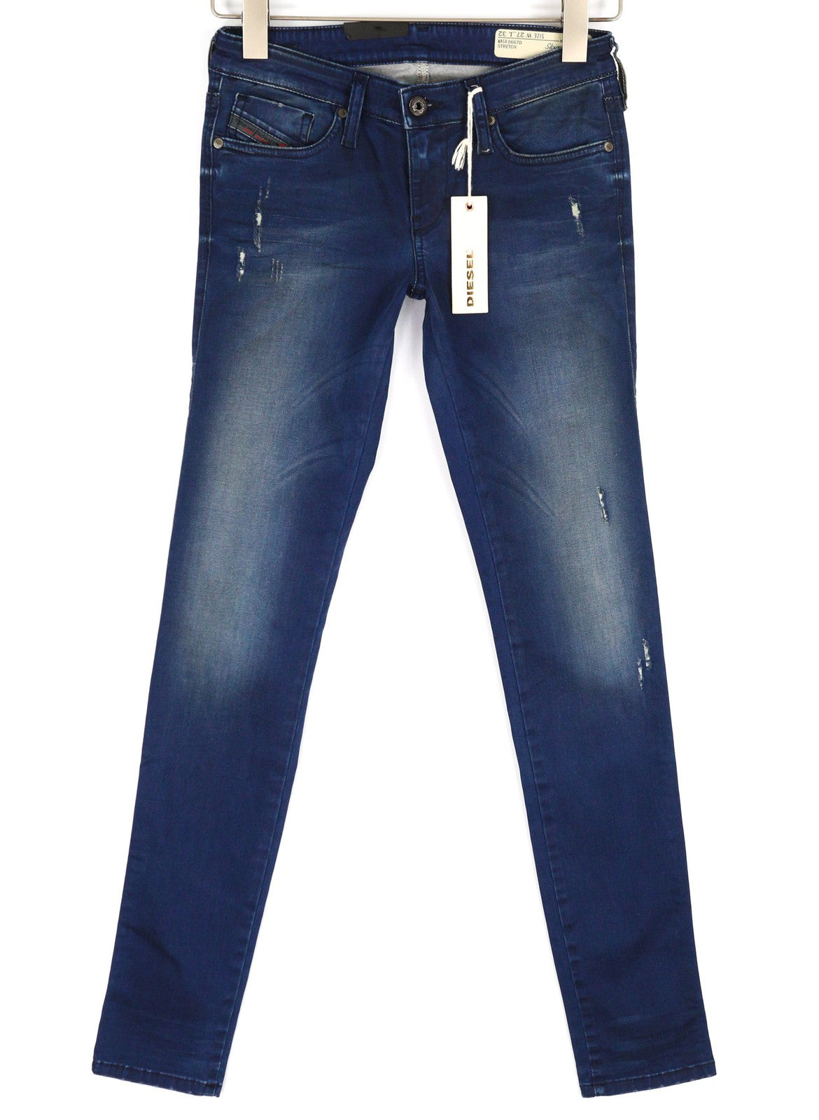 DIESEL Skinzee-Low 0667D moteriški džinsai W27/L32 Super Slim Skinny Waist Stretch 