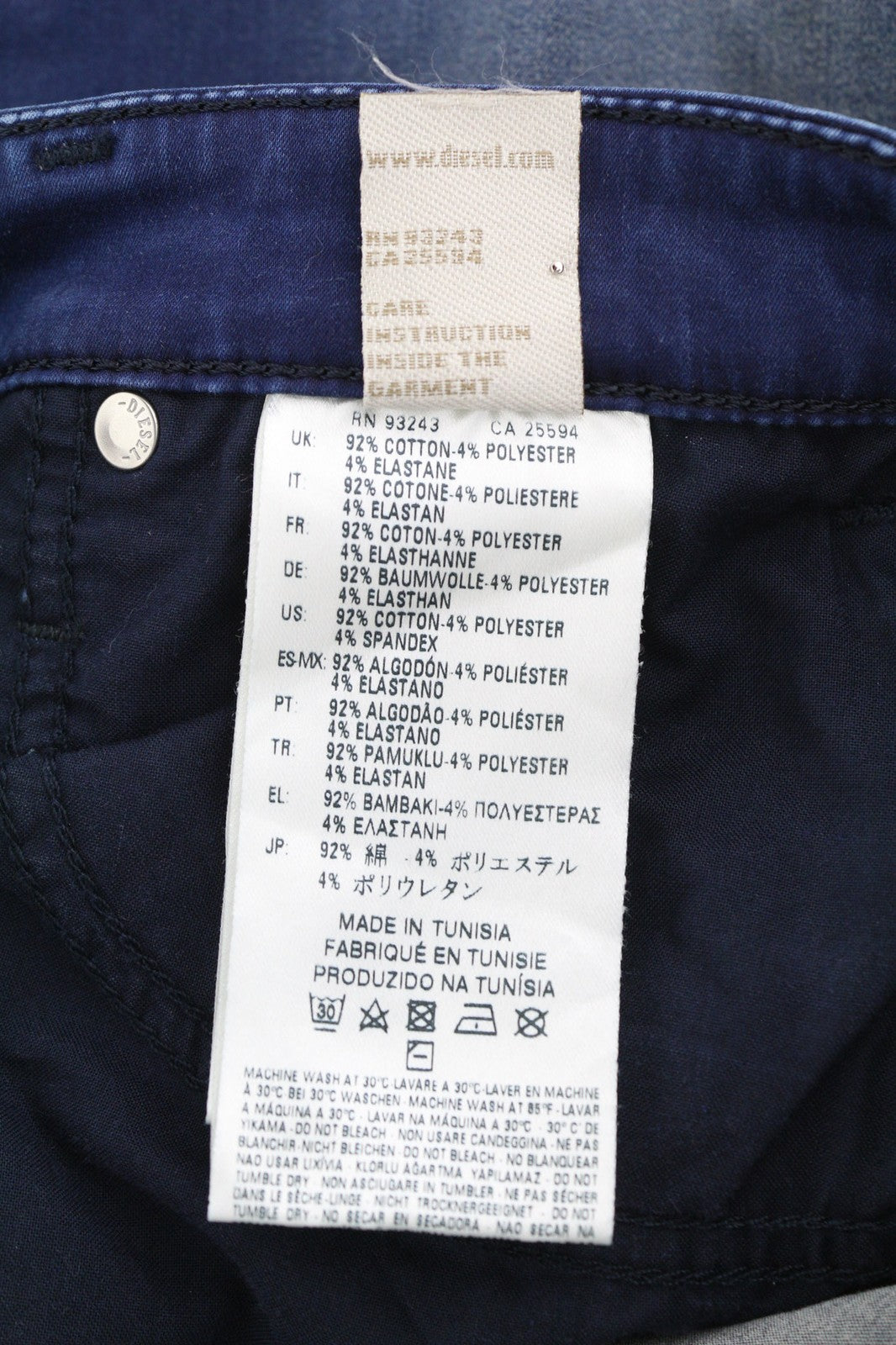 DIESEL Skinzee-Low 0667D moteriški džinsai W27/L32 Super Slim Skinny Waist Stretch 