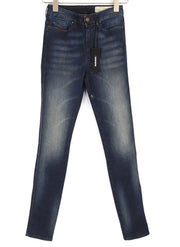 DIESEL Skinzee-High 0670D Women Jeans W24/L32 Super Slim Skinny High Waist Blue
