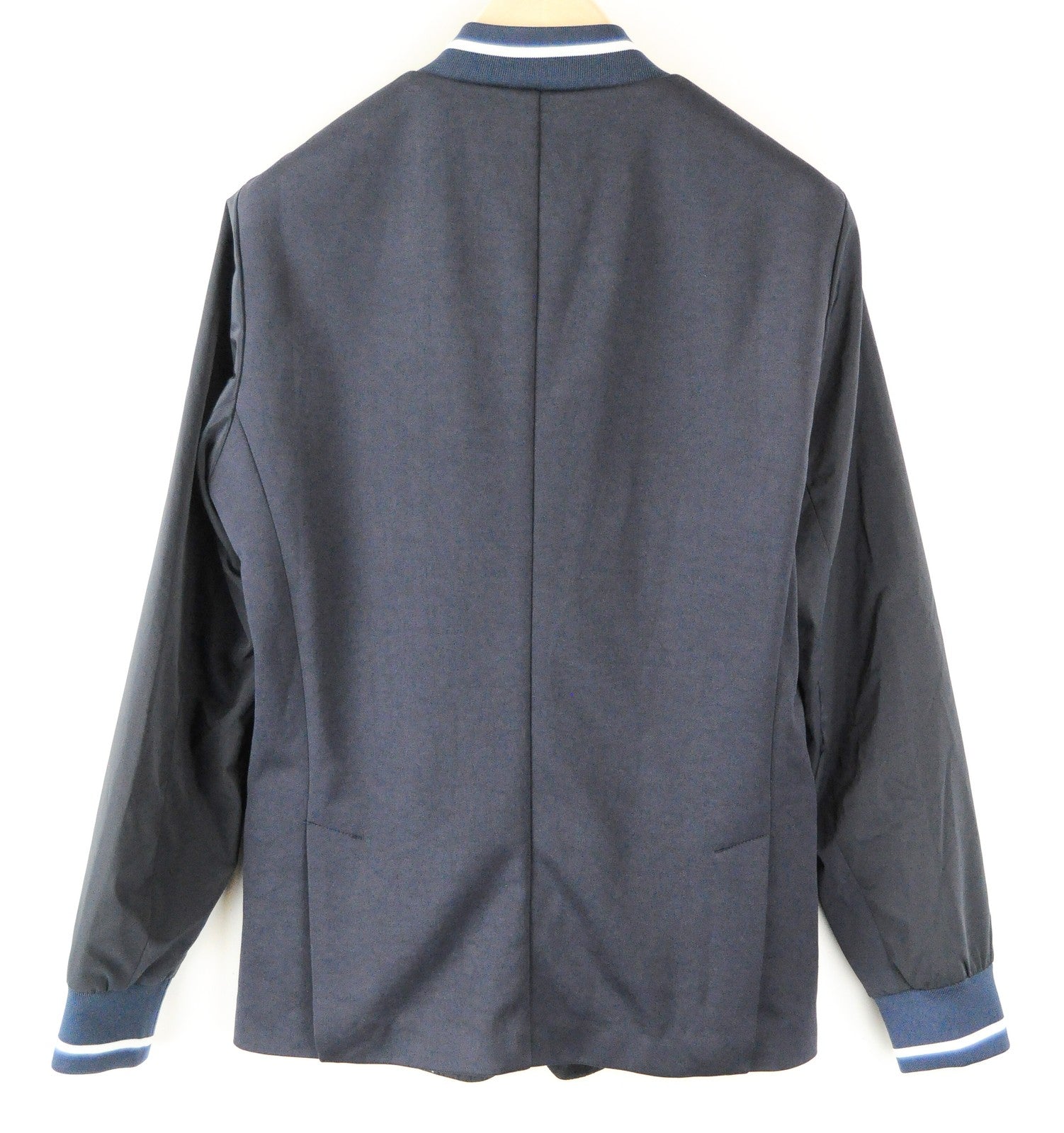 SCOTCH &amp; SODA Couture švarkas M tamsiai mėlynas vyriškas medvilninis snapelis su užtrauktuku 