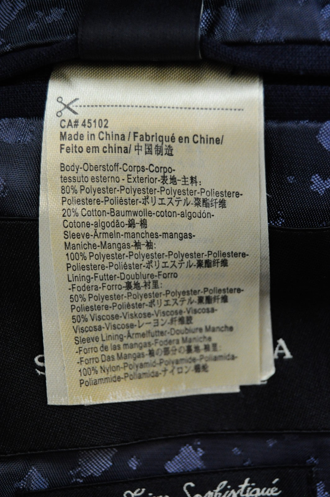 SCOTCH &amp; SODA Couture švarkas M tamsiai mėlynas vyriškas medvilninis snapelis su užtrauktuku 