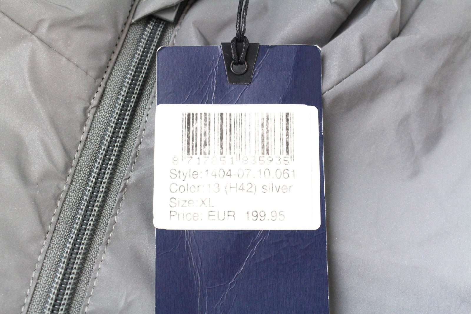 SCOTCH &amp; SODA Couture XL vyriška striukė su šviesą atspindinčiu pamušalu ir pilka užtrauktuku 